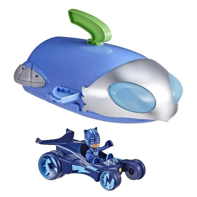 PJ Masks 2-in-1 HQ Playset, Headquarters and Rocket Preschool Toy with Action Figure and Vehicle for Kids Ages 3 and Up