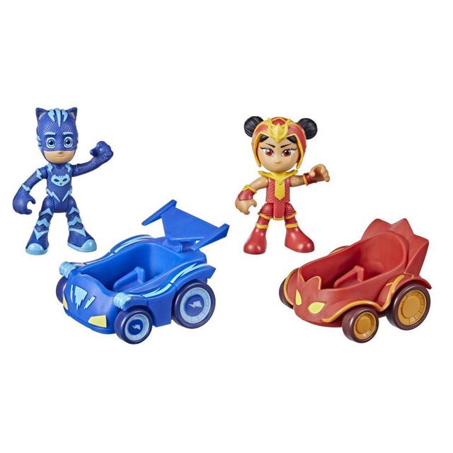 PJ Masks Catboy vs An Yu Battle Racers Preschool Toy, Vehicle and Action Figure Set for Kids Ages 3 and Up