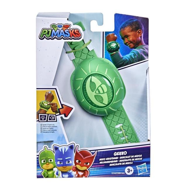 PJ Masks Gekko Power Wristband Preschool Toy, PJ Masks Costume Wearable with Lights and Sounds for Kids Ages 3 and Up