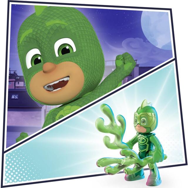 PJ Masks Nighttime Heroes Figure Set Preschool Toy, 6 Action Figures and 11 Accessories for Kids Ages 3 and Up