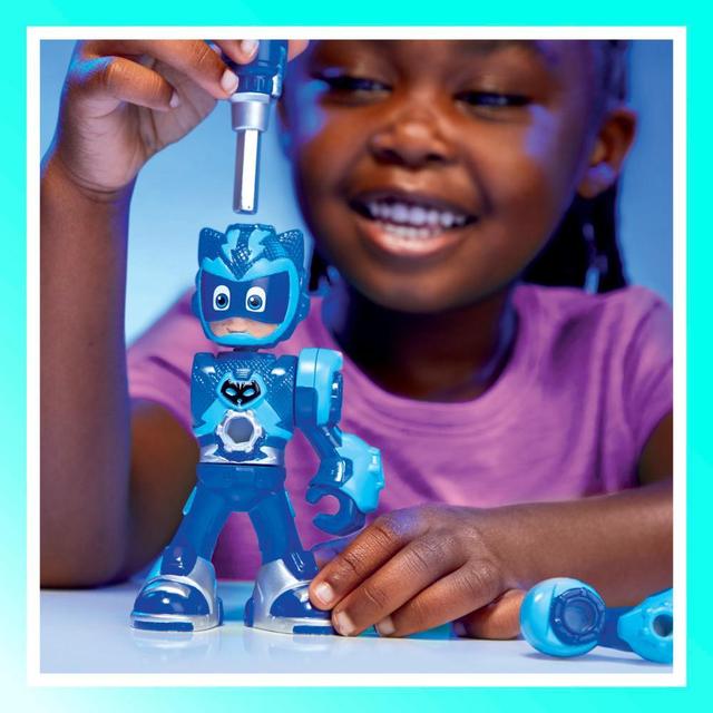 PJ Masks Power Heroes Buildable Heroes, Catboy Preschool Superhero Toy for Boys and Girls