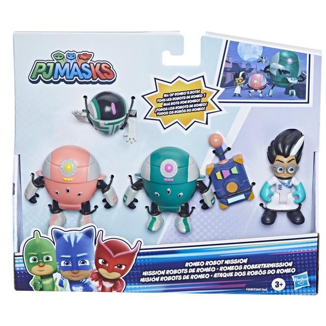 PJ Masks Romeo Robot Mission Action Figure Set, Preschool Toy with 4 Action Figures and Accesory for Kids Ages 3 and Up