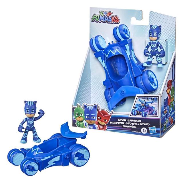 PJ Masks Cat-Car Preschool Toy, Hero Vehicle with Catboy Action Figure for Kids Ages 3 and Up
