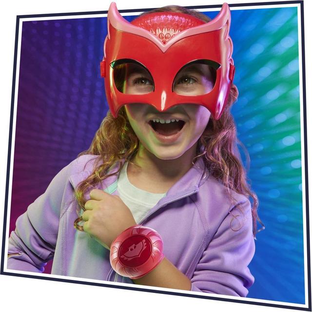 PJ Masks Owlette Power Wristband Preschool Toy, PJ Masks Costume Wearable with Lights and Sounds for Kids Ages 3 and Up