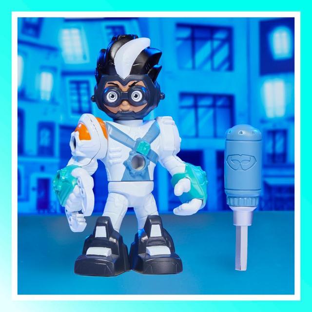PJ Masks Power Heroes Buildable Heroes, Romeo, Preschool Toy for Boys and Girls