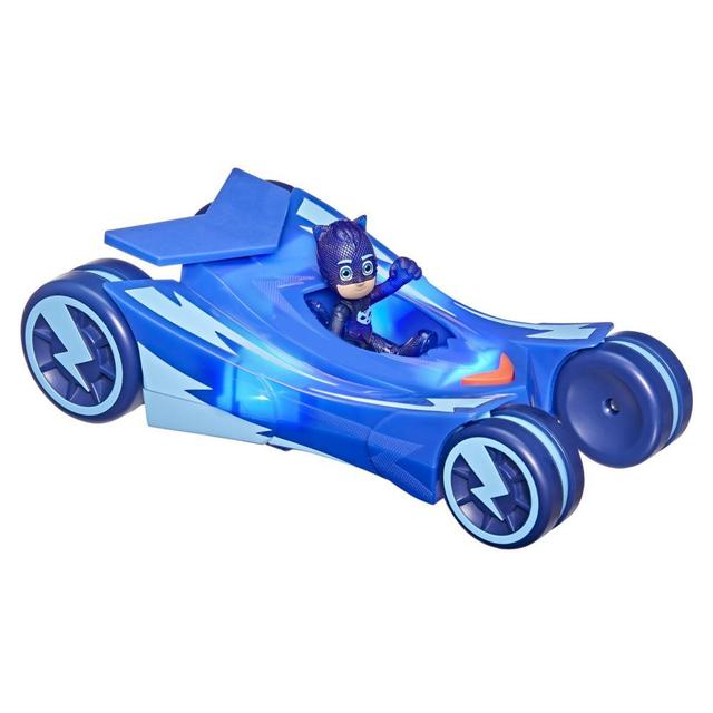 PJ Masks Glow & Go Cat-Car Preschool Toy Vehicle, Light Up Catboy Car with Catboy Action Figure for Kids Ages 3 and Up