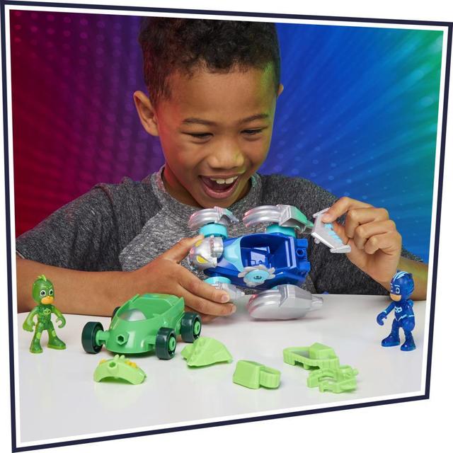 PJ Masks PJ Launching Seeker Preschool Toy, Transforming PJ Seeker Vehicle Playset for Kids Ages 3 and Up